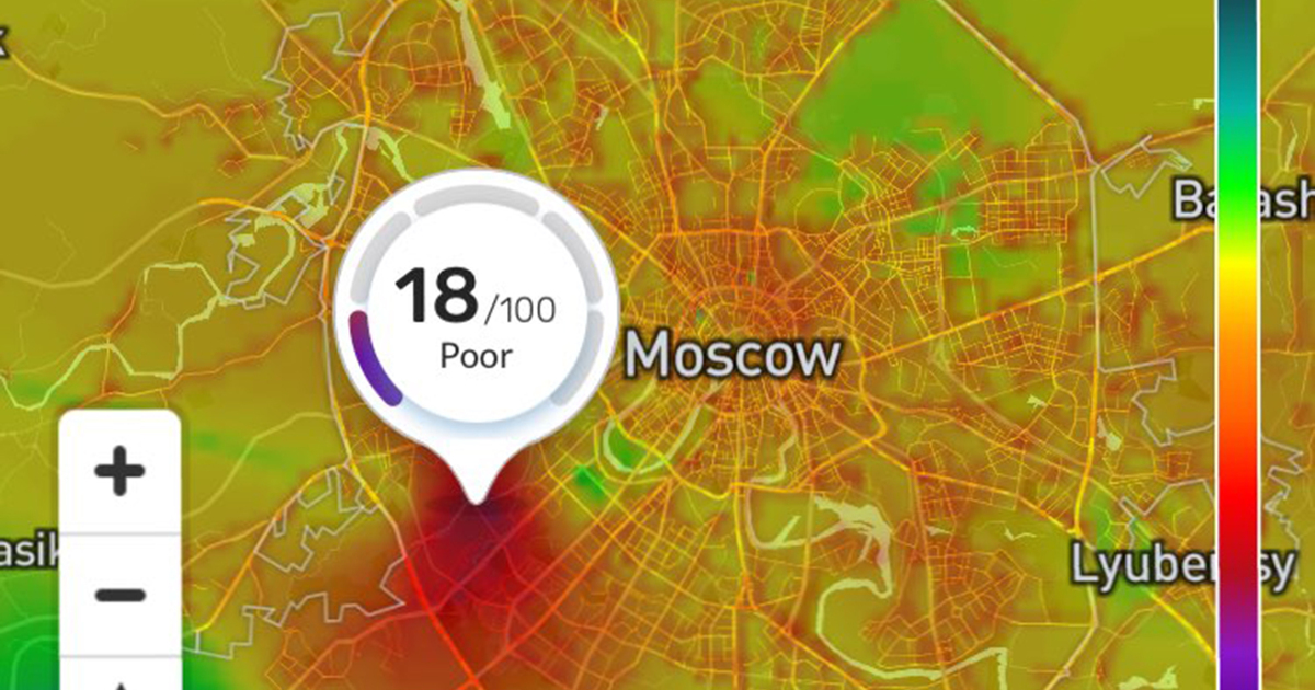 Карта качества воздуха в москве онлайн бесплатно