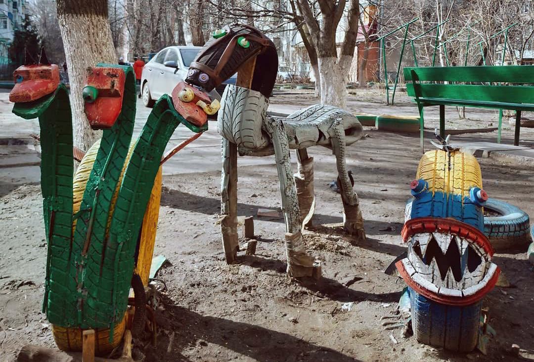 Россиянка рассказала о создании музея ЖЭК-арта с народным творчеством из дворов