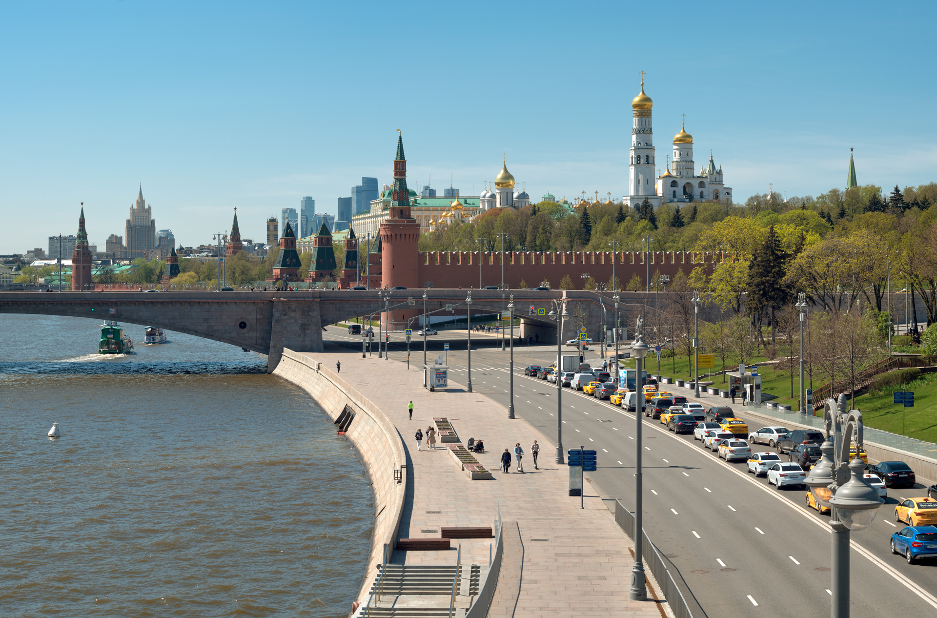 набережные москвы список