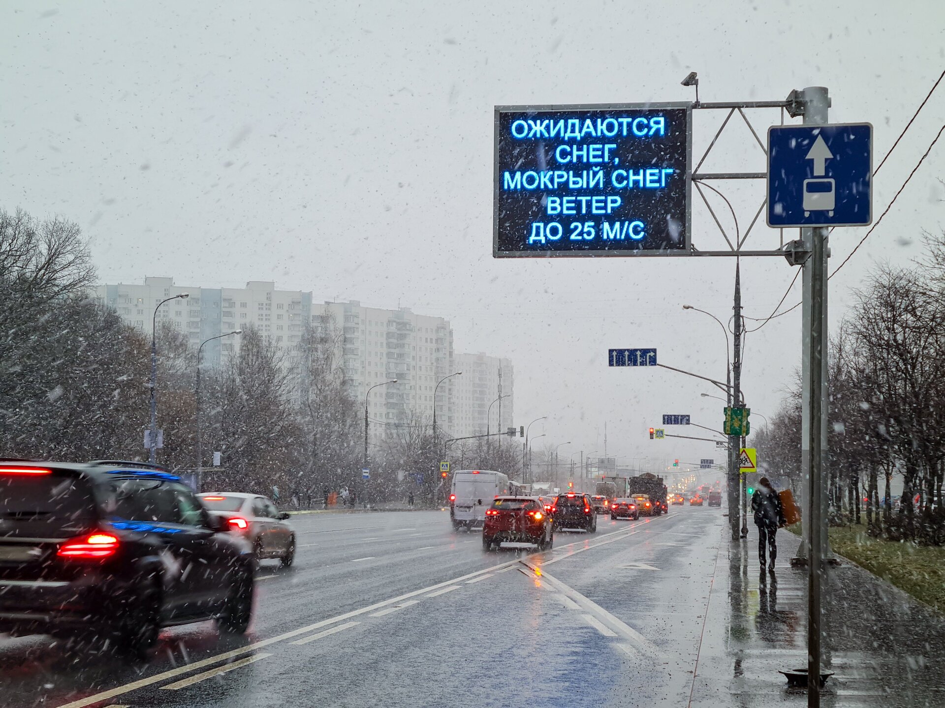 МЧС опубликовало экстренное предупреждение из-за снегопада в Москве