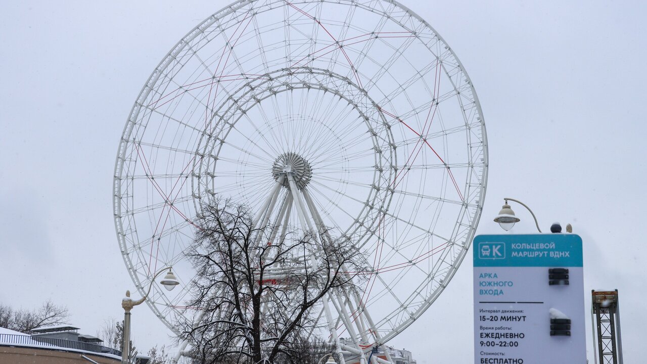 Колесо в москве на вднх