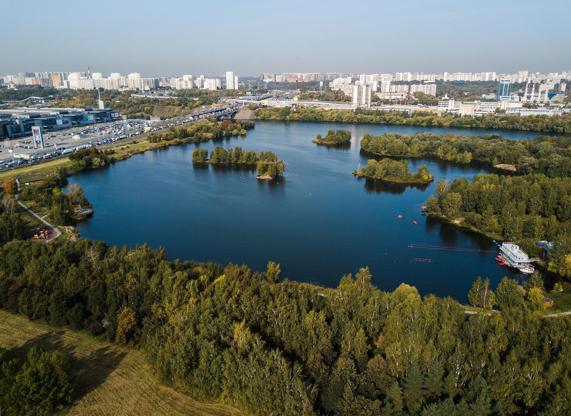 Москва река Строгино