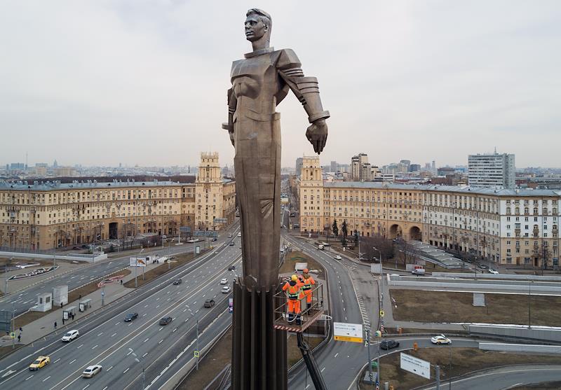 Раскрыт вес памятника «человеку-ракете» в Москве