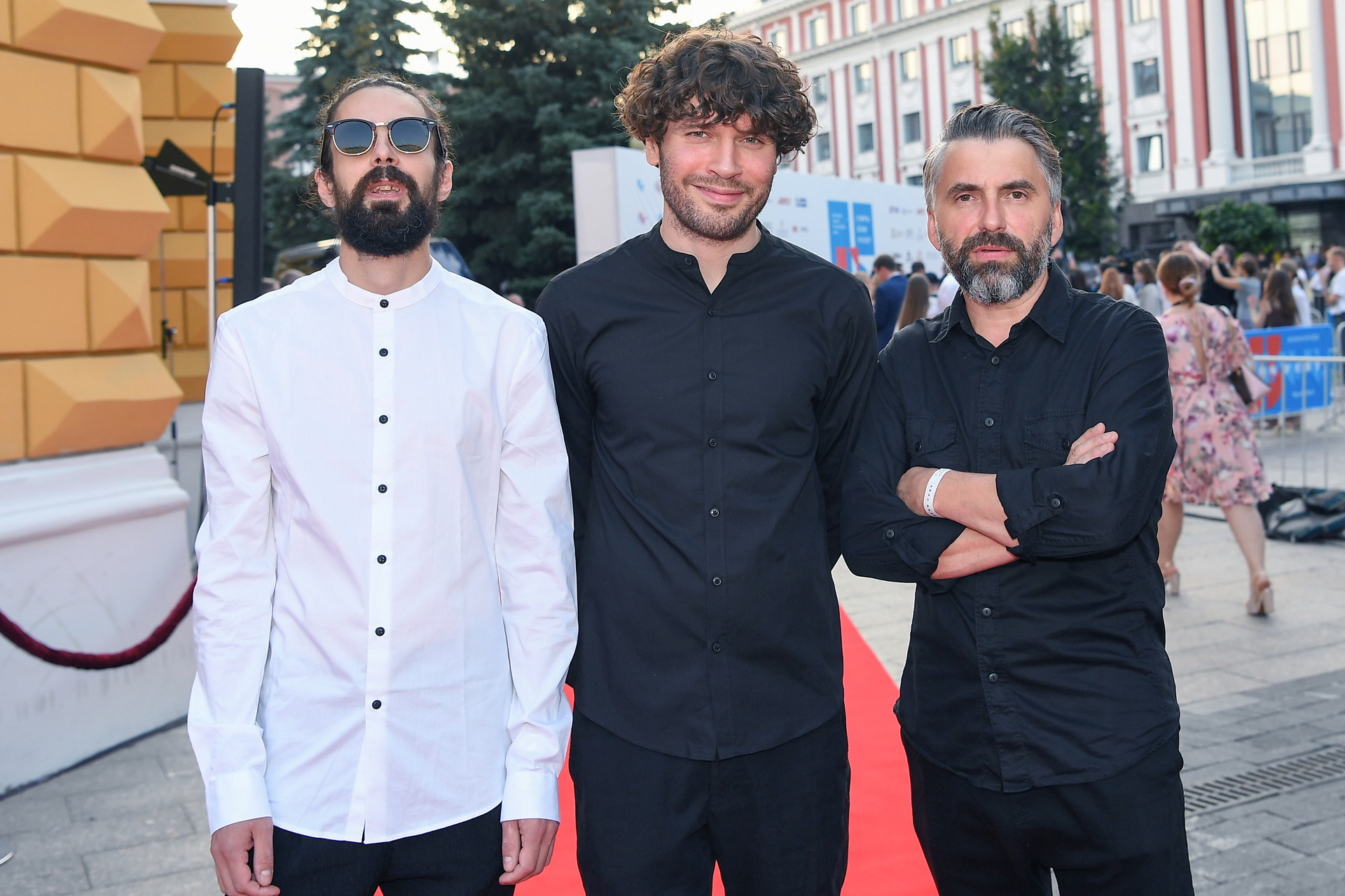 Музыканты рок-группы ARTEMIEV на открытии V фестиваля нового российского кино «Горький fest» в Нижнем Новгороде