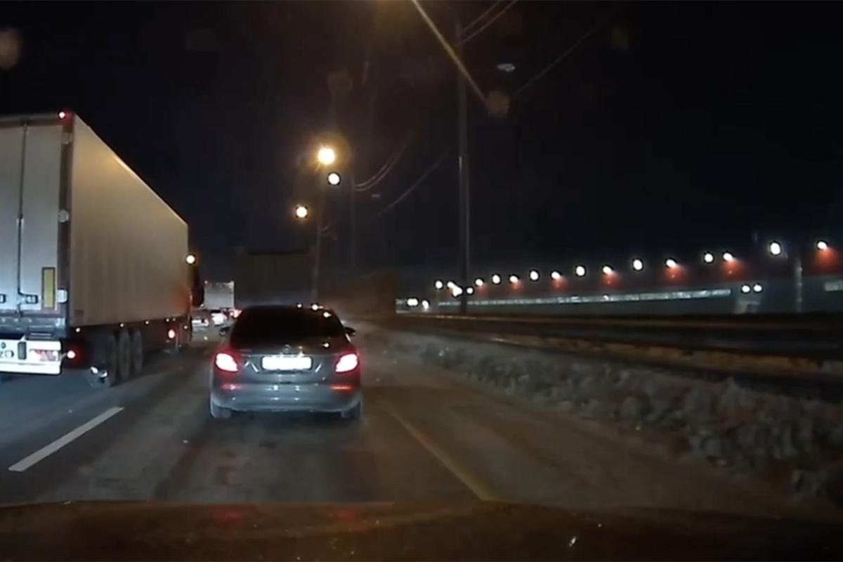 «Обочечника нового уровня» сняли на видео в Москве