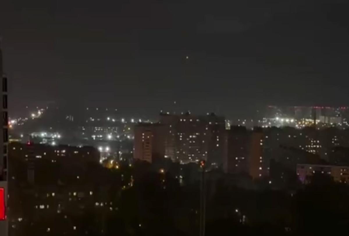 Шаровая молния в Подмосковье попала на видео