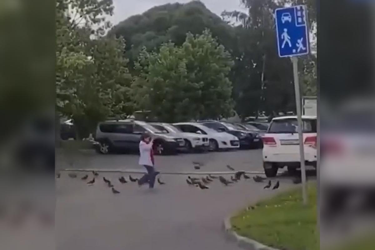 Танцующая «повелительница голубей» попала на видео в Москве - Мослента