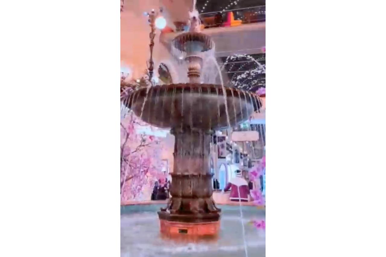 Весенний фонтан в ГУМе развеселил россиян