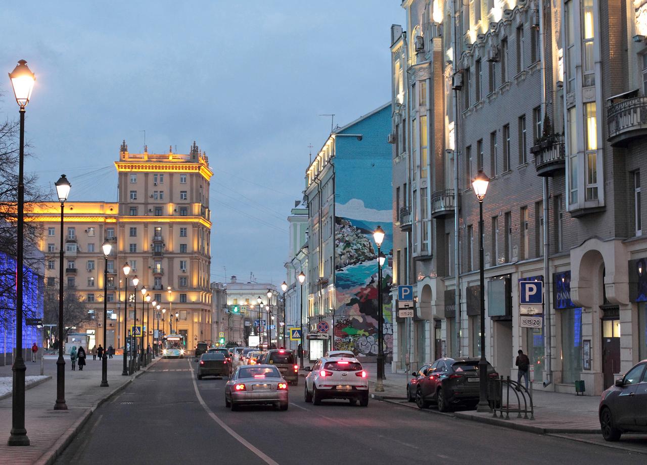 Улица Покровка в районе Садового кольца