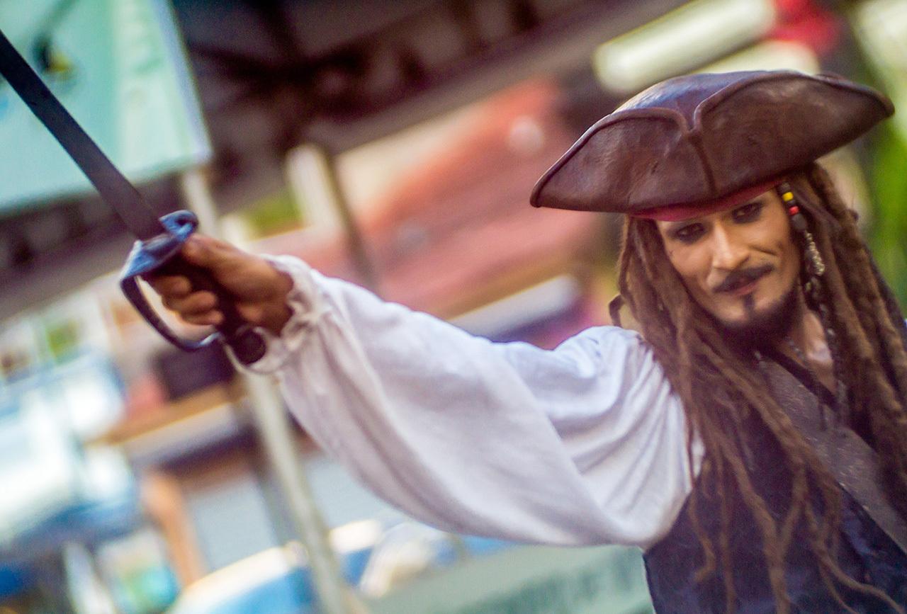 В московском метро заметили «капитана Джека Воробья»