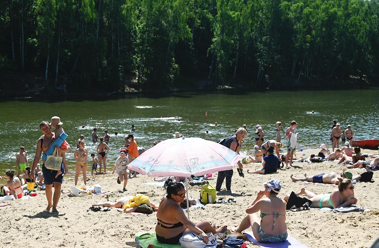 Отдыхающие зоны отдыха "Тропарево" в Москве.