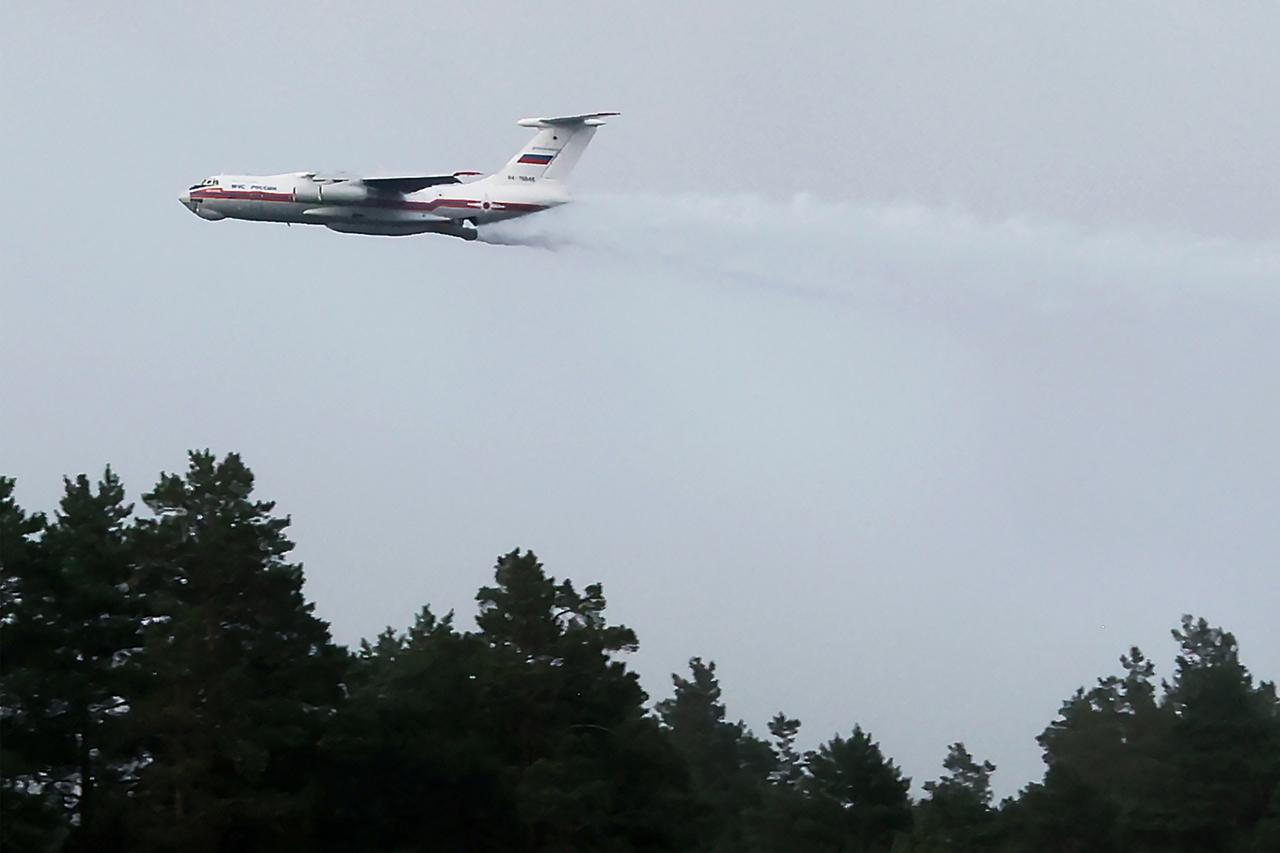 Лесные пожары в Рязанской области двинулись в сторону Подмосковья