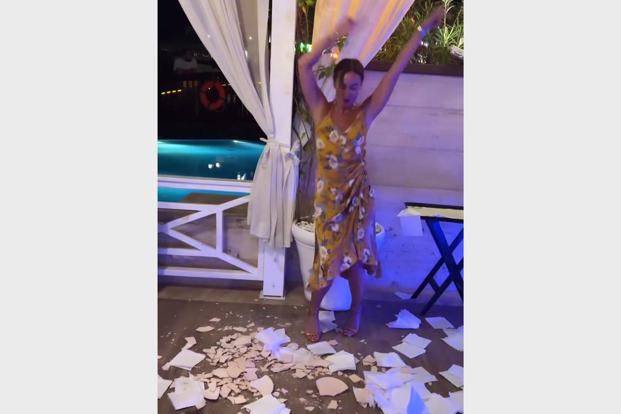 Танцы Бузовой на разбитой посуде попали на видео