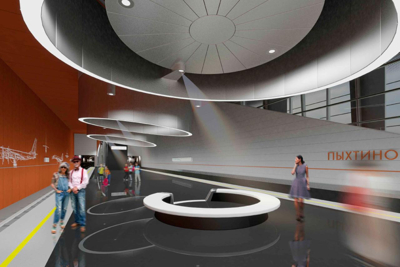 Москвичам показали проект будущей станции метро «Пыхтино»
