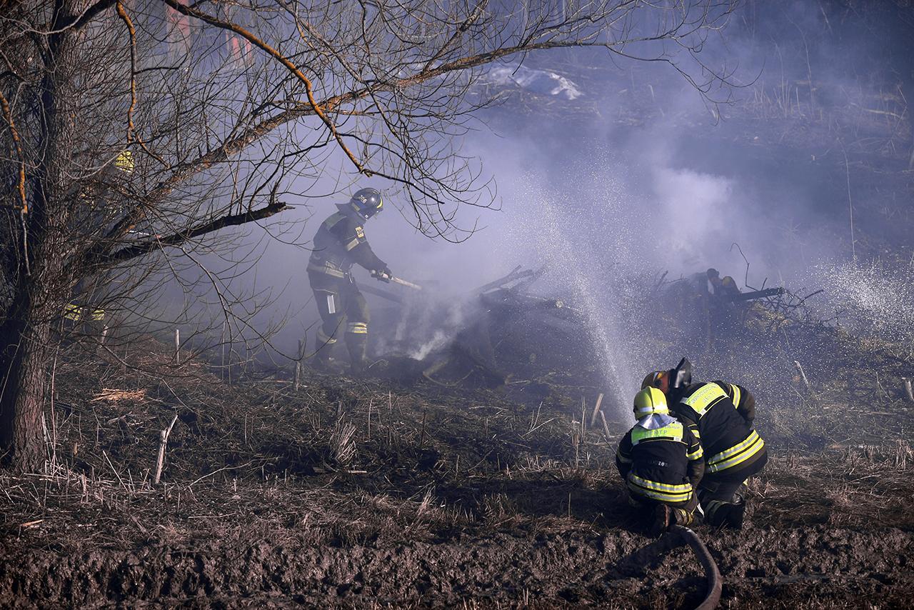 Лесной пожар начался на территории Москвы