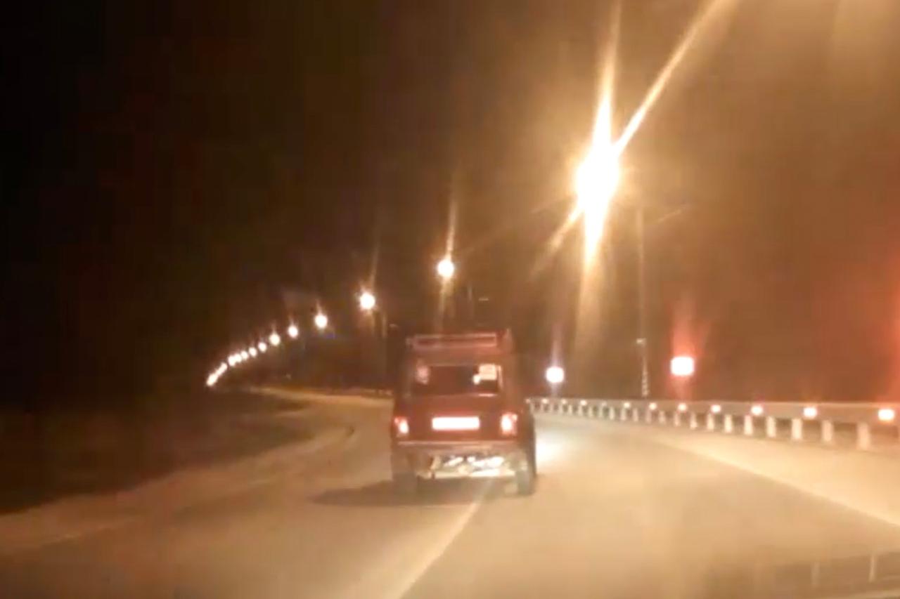 Полицейская погоня и жесткое задержание угонщика в Подмосковье попали на видео