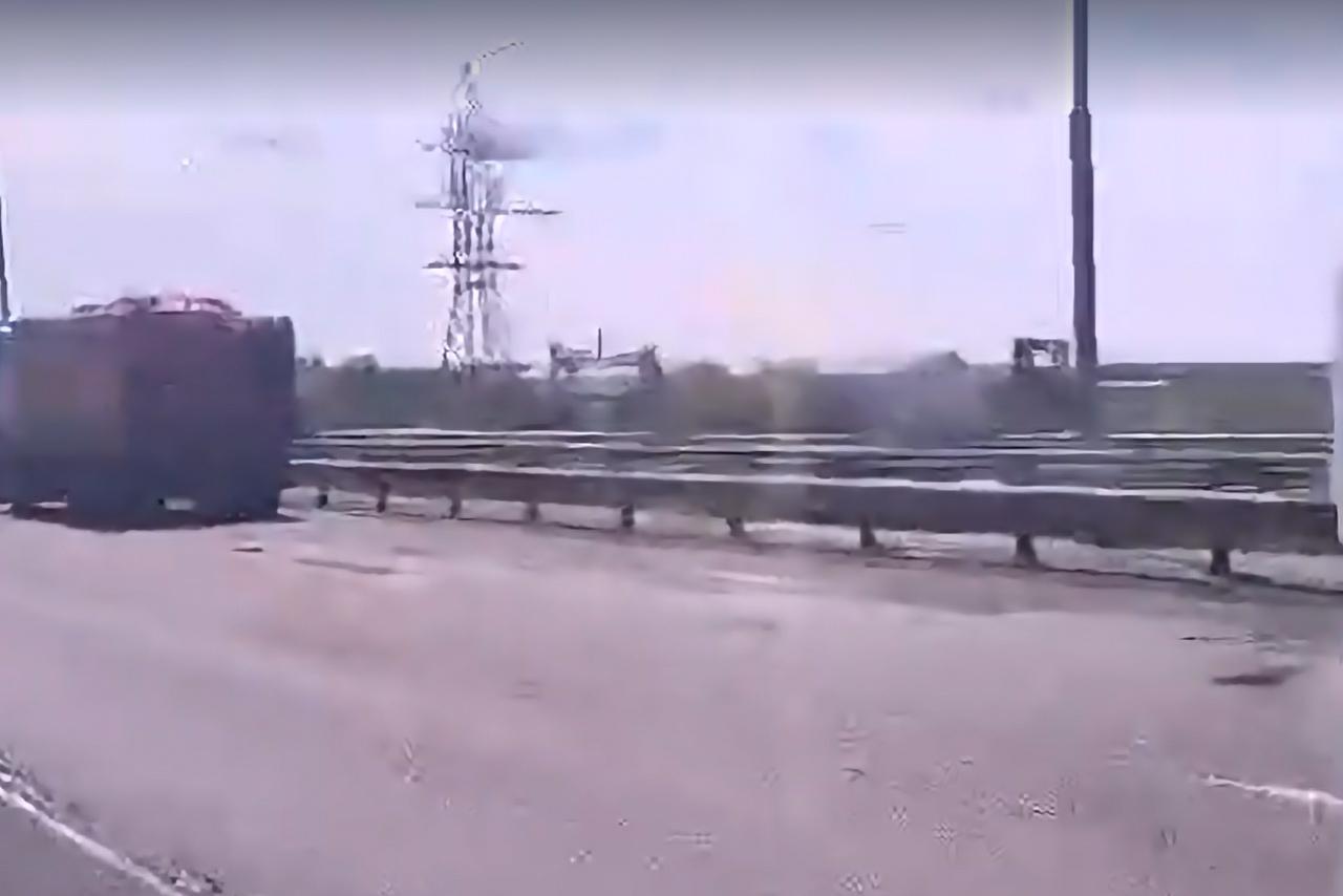 Обстановка на федеральной трассе в Подмосковье попала на видео