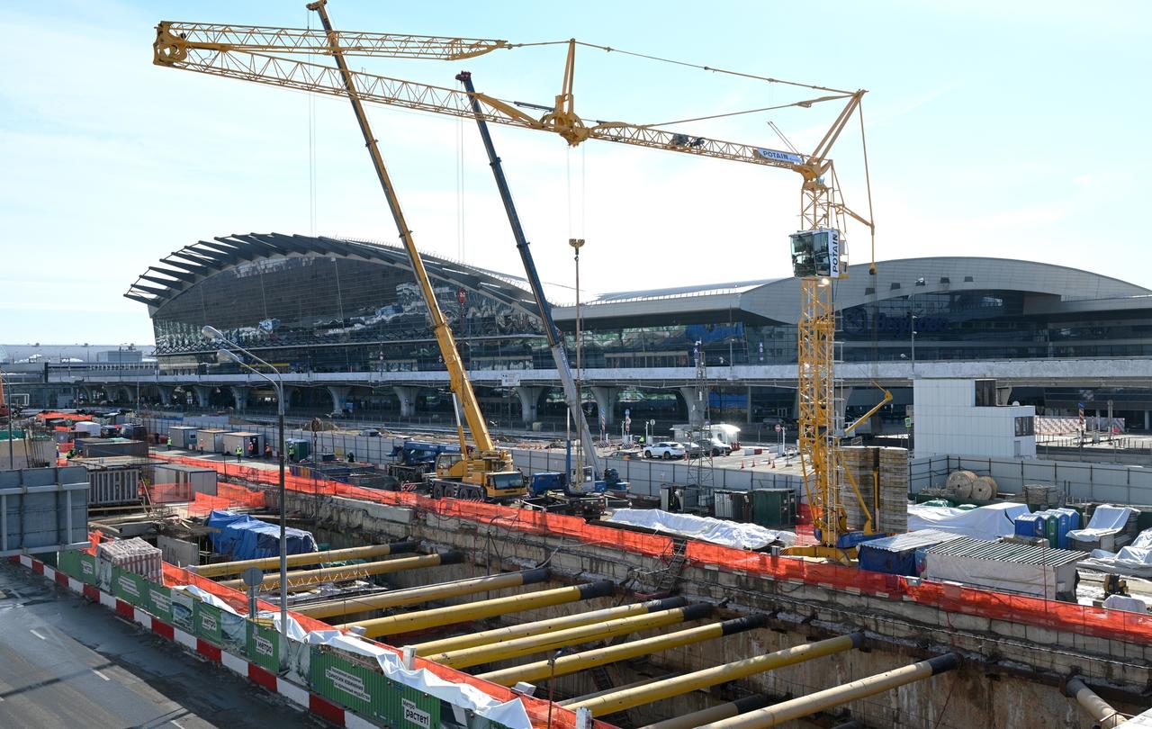 Стала известна степень готовности строящейся станции «Аэропорт Внуково»