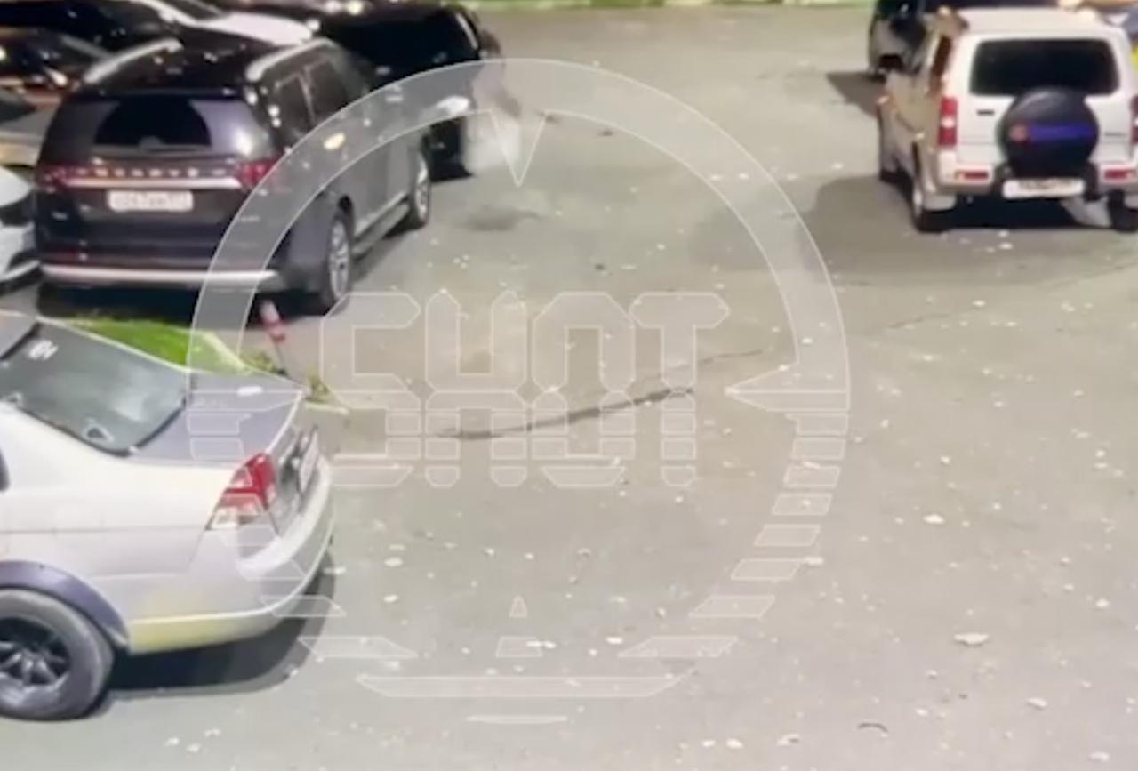 Последствия падения БПЛА в Подмосковье попали на видео