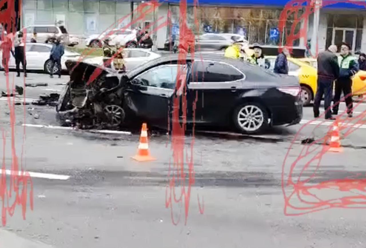 Массовое ДТП в центре Москвы попало на видео