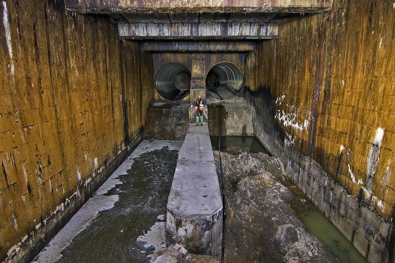 Магистральная канализация на реконструкции.