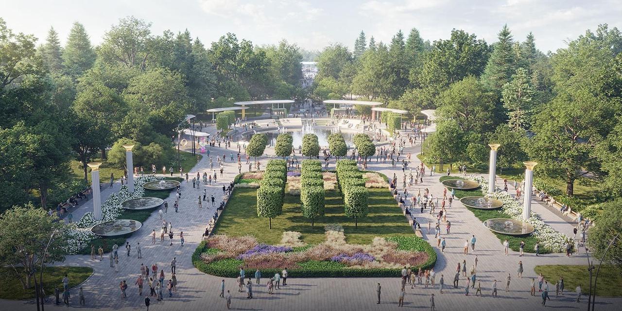 Московские власти показали, как будет выглядеть парк «Сокольники» после реконструкции