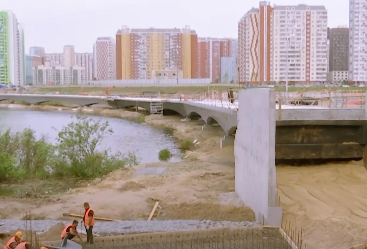 Между Москвой и Люберцами построили мост