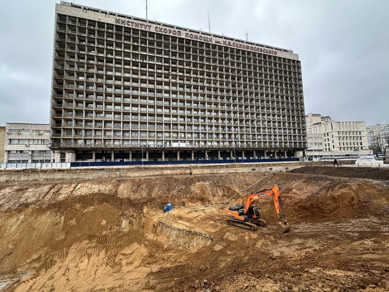 В Москве начали строить новое здание НИИ имени Склифосовского