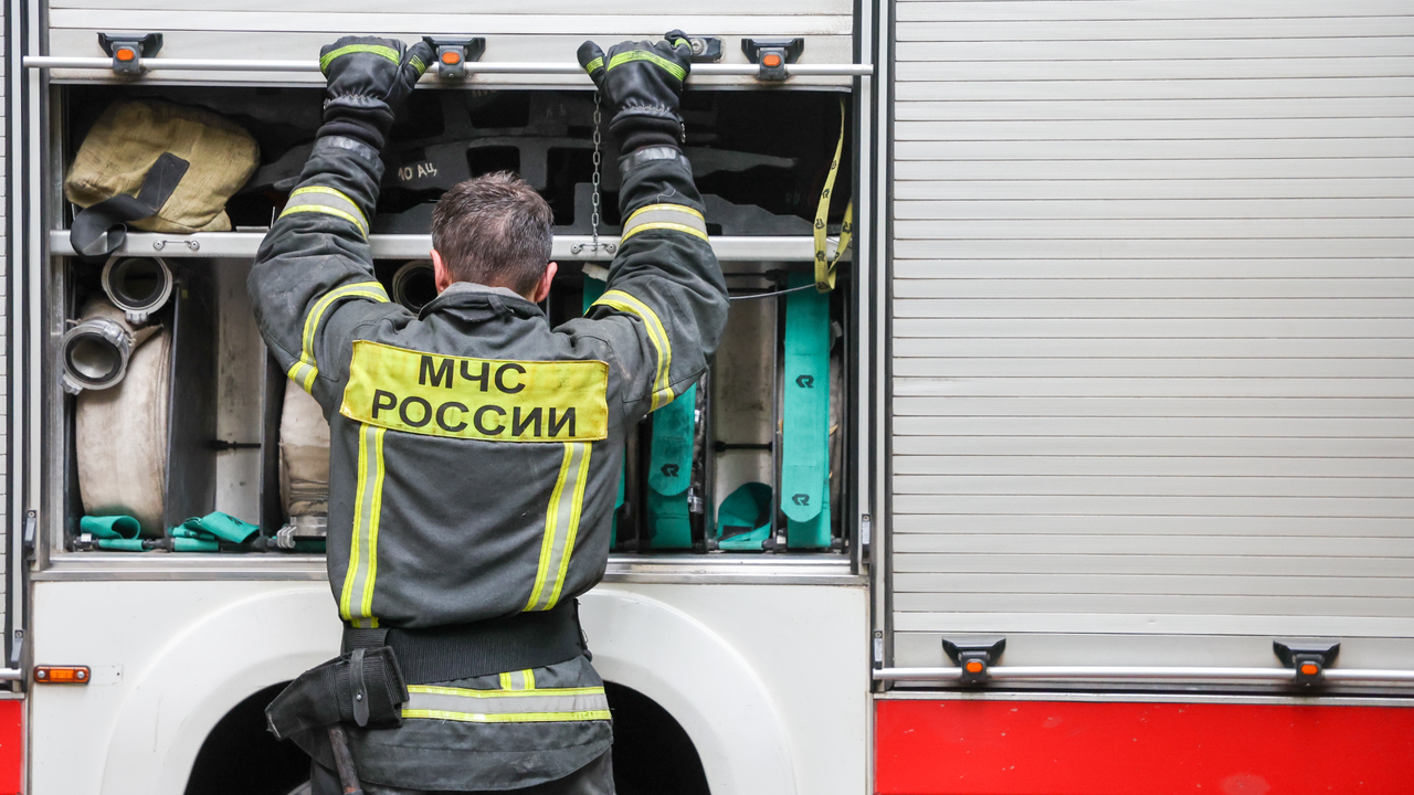 В подмосковном Пушкине произошел крупный пожар