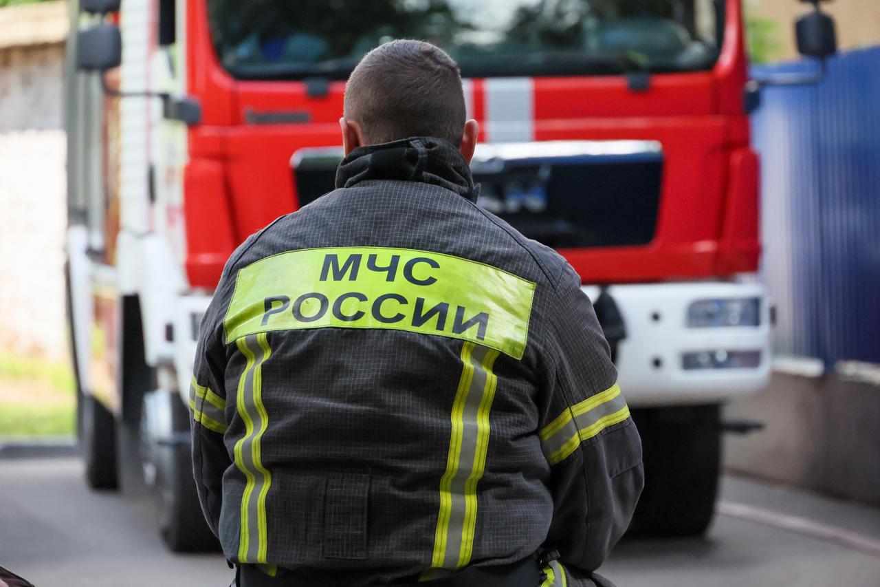 Пожар в центре Москвы заблокировал путь водителям