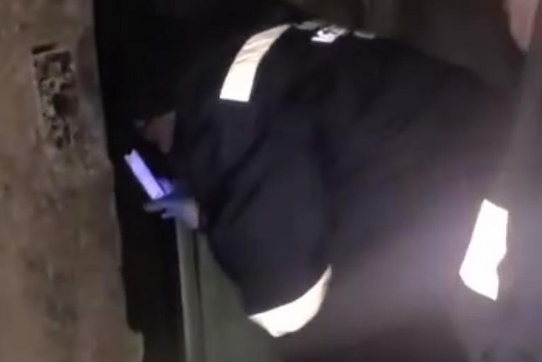 Опубликована видеозапись с места смертельного пожара в Москве