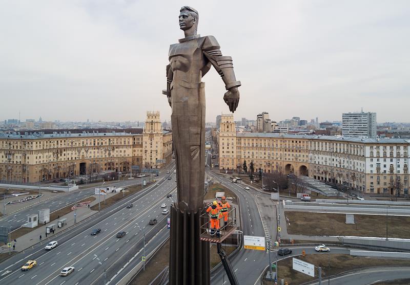 Раскрыт вес памятника «человеку-ракете» в Москве