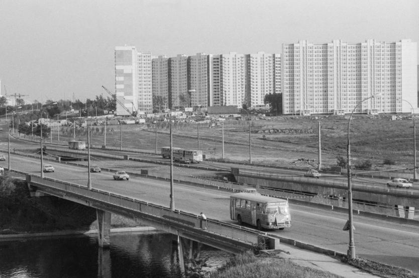 Новый жилой массив в Орехово-Борисово. СССР, Москва, 1984 год