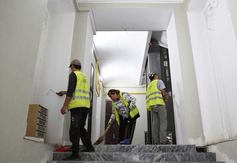 Ремонт внутренней части здания страхового общества «Россия». Лето 2024 года