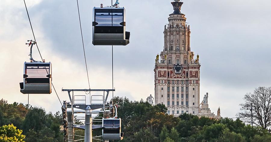 Московская канатная дорога на воробьевых фото