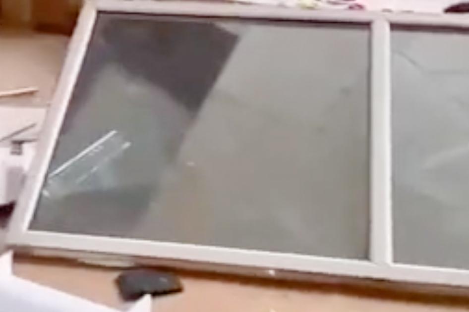 Опубликовано видео из разгромленной после взрыва в Подмосковье школы